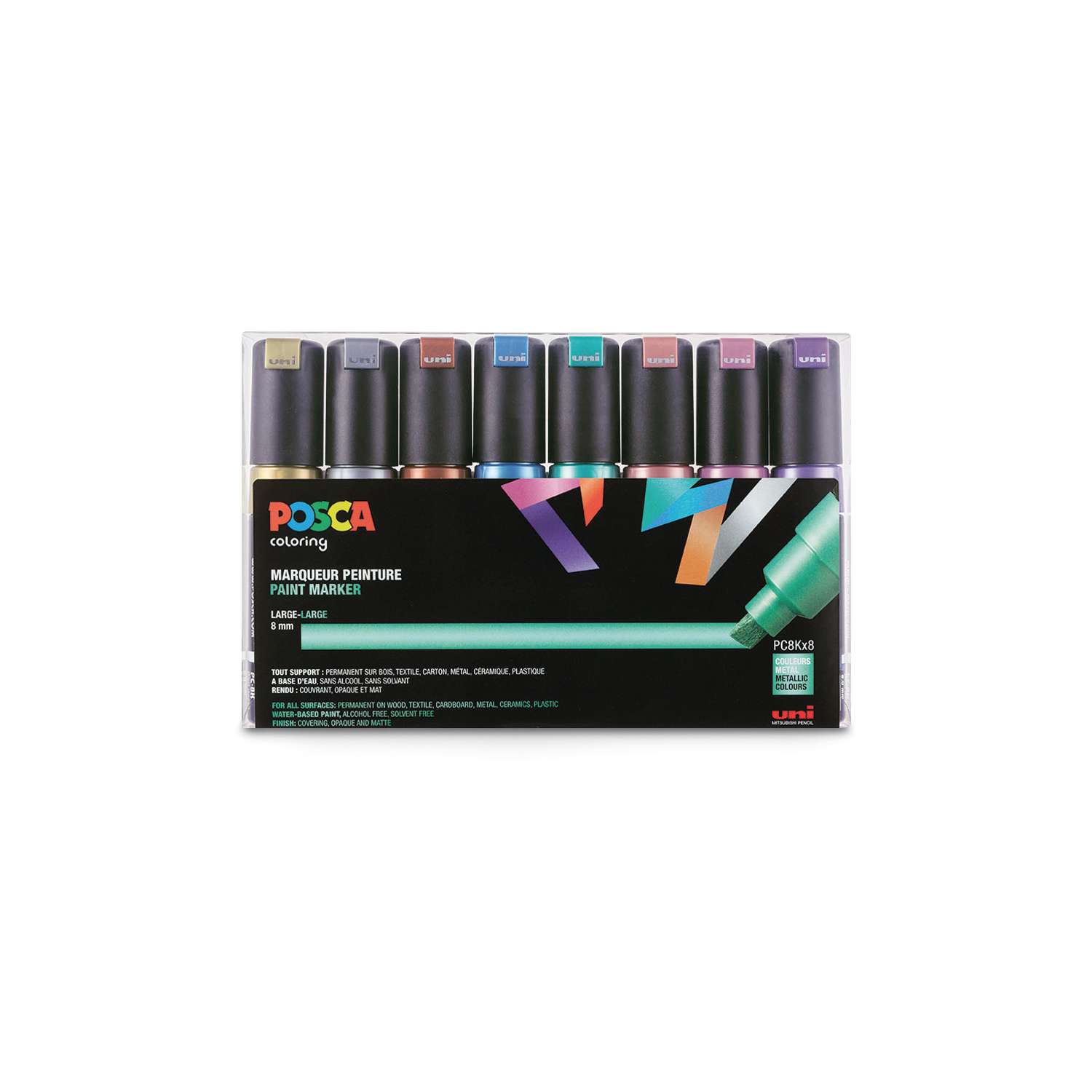 Uni Posca Marker Set Pc K Er Metallic Online Kaufen Bastelshop